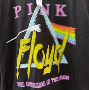 New Men's Pink Floyd Dark Side of the Moon Black T Shirt Size Medium Unisex